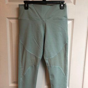 Aerie Mint with Mesh Inserts 7/8 Leggings Size L